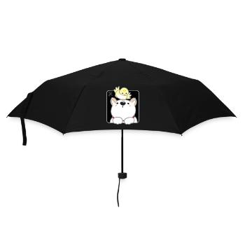 Dog Korean - Japanese Style 02 - Umbrella (small) - black - Front