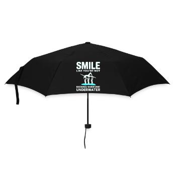 Natation synchronisée Coup de pied Sourire sous-marin - Parapluie standard - noir - Devant