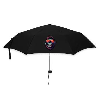 Gorilla Head Portrait Funny Party - Umbrella (small) - black - Front
