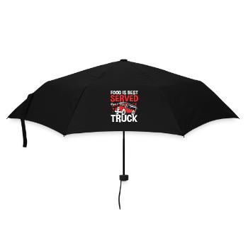 Snack Food Truck - Umbrella (small) - black - Front