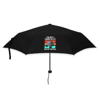 Quad - Regenschirm (klein) - Schwarz - Vorne