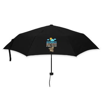 Wetter Meteorologie Meteorologe - Regenschirm (klein) - Schwarz - Vorne