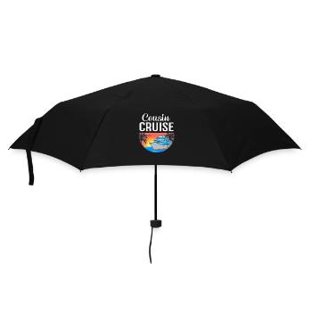 Cousins Cruise Cruise Ship - Umbrella (small) - black - Front
