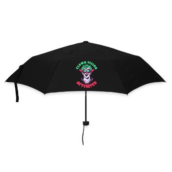 Clown view activated - Umbrella (small) - black - Front