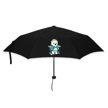Lone little polar bear - Umbrella (small) - black - Front