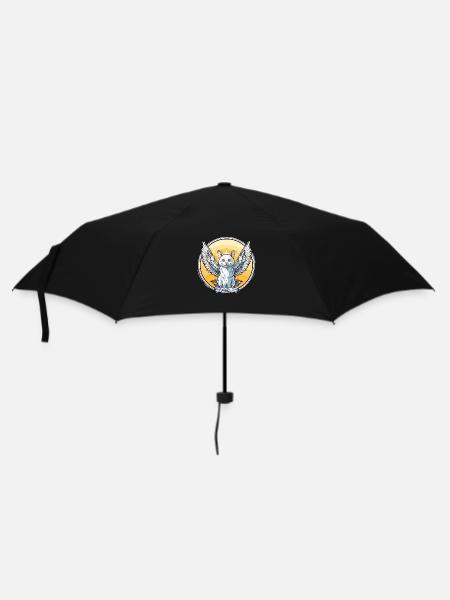 Chat avec des ailes - Parapluie standard - noir