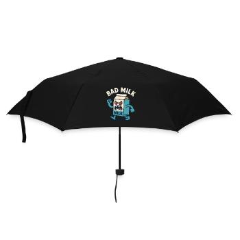Angry Milk Carton – Bad Milk Cartoon - Umbrella (small) - black - Front