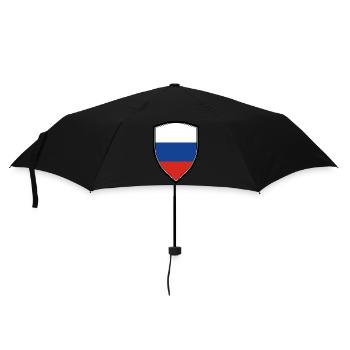 RUSSLAND WAPPEN FAHNE - Regenschirm (klein) - Schwarz - Vorne