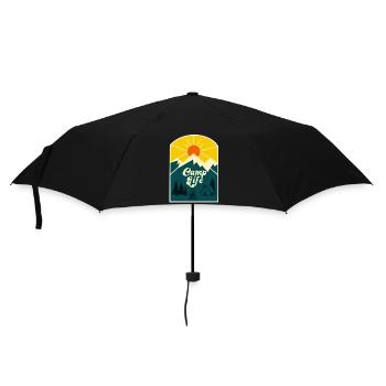 Camp Life - Umbrella (small) - black - Front