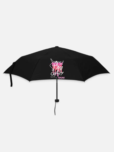 Ja ich bin Verrückt - Regenschirm (klein) - Schwarz