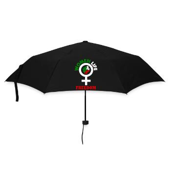 Women life freedom - Regenschirm (klein) - Schwarz - Vorne