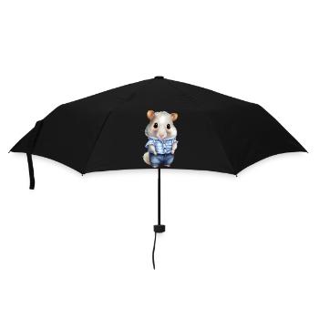 Cute hamster - Umbrella (small) - black - Front