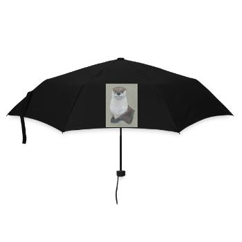 230324 Loutre 3 - Parapluie standard - noir - Devant