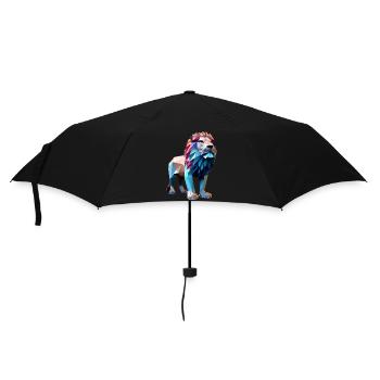 Lions polygonaux - Parapluie standard - noir - Devant