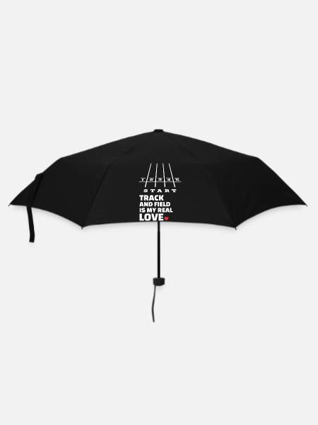 I love athletics - Umbrella (small) - black