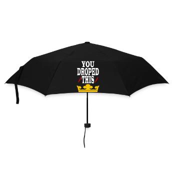 You dropped this crown King/Queen - Umbrella (small) - black - Front