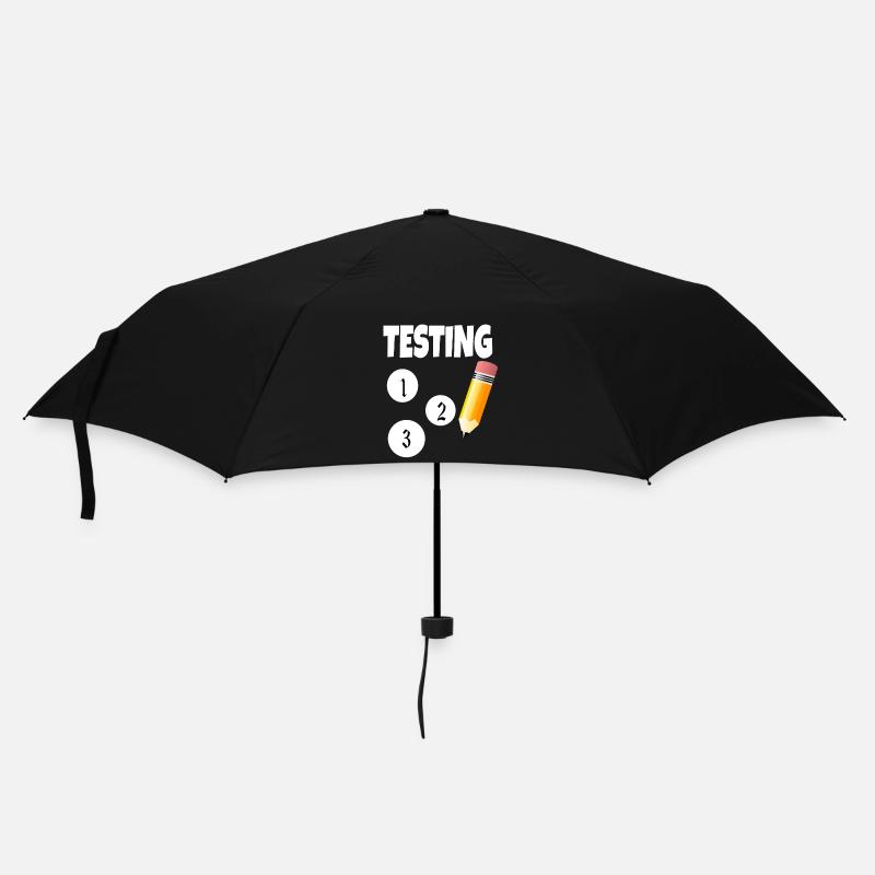 Test 123 avec un crayon - Parapluie standard - noir