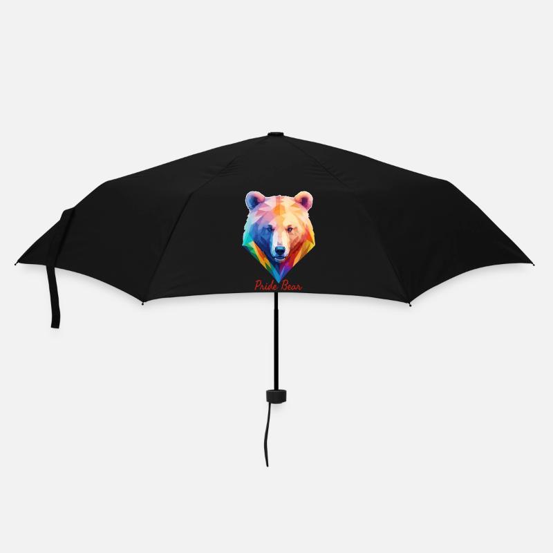 Stolzer Bär - Regenschirm (klein) - Schwarz