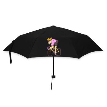 road bike king cyclist - Umbrella (small) - black - Front