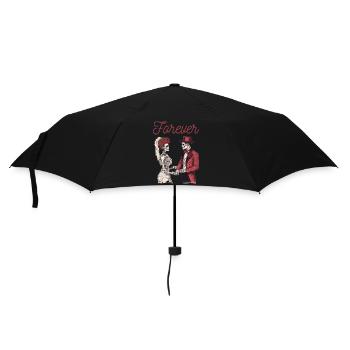 Forever - Für immer dein - Regenschirm (klein) - Schwarz - Vorne