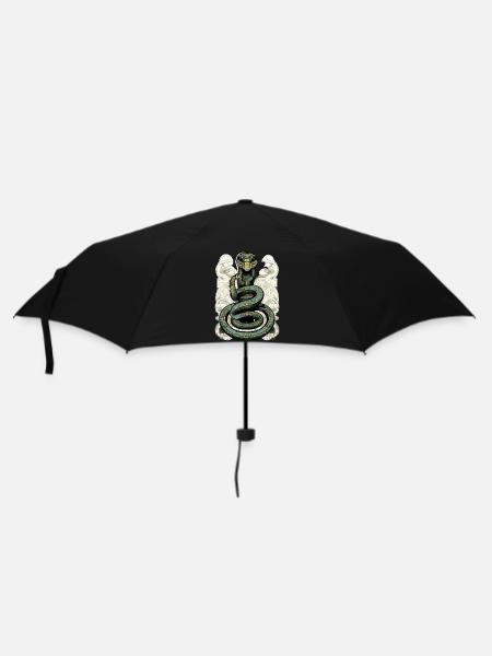 Kik die Schlange - Regenschirm (klein) - Schwarz