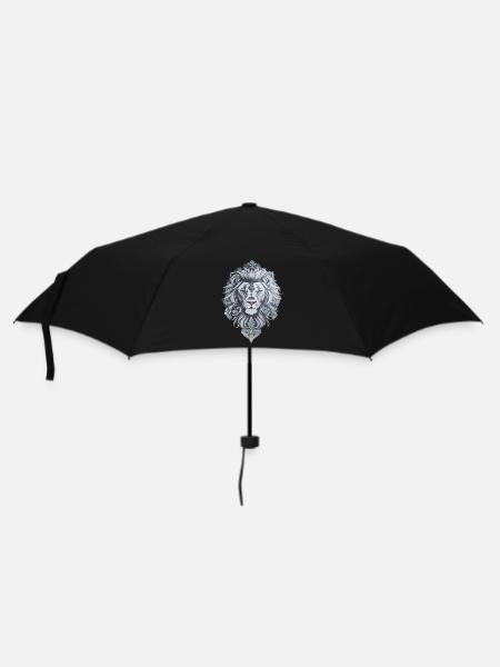 Lion head style Maori tattoo - Umbrella (small) - black