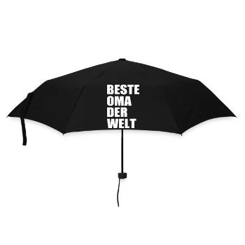 Beste oma der welt - Regenschirm (klein) - Schwarz - Vorne