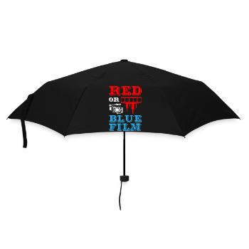 Film rouge ou bleu - Parapluie standard - noir - Devant