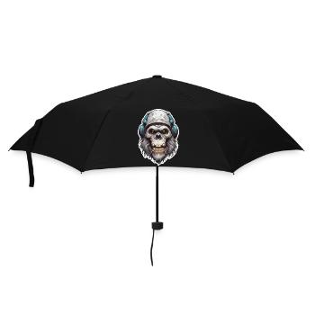 Totenkopf / Pirat / Skull / Schädel / death / Logo - Regenschirm (klein) - Schwarz - Vorne