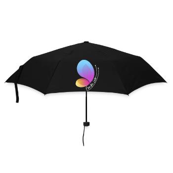 Free Through Love Gradient Butterfly - Umbrella (small) - black - Front