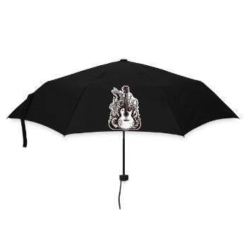 Rock n roll / Guitare / Musique / Instrument - Parapluie standard - noir - Devant