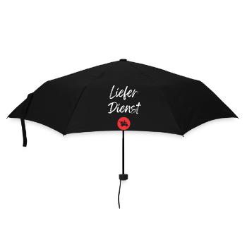 Roller Auslieferungsfahrer Essen Lieferung - Regenschirm (klein) - Schwarz - Vorne