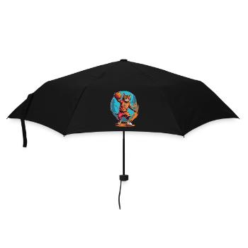 Cat Basketball - Umbrella (small) - black - Front
