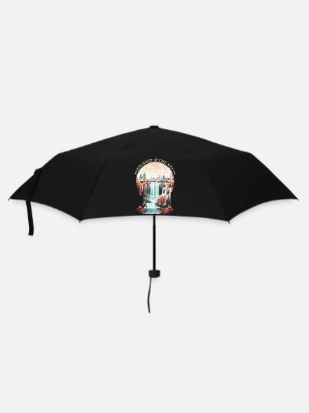 Balance ist der Schlüssel - Regenschirm (klein) - Schwarz