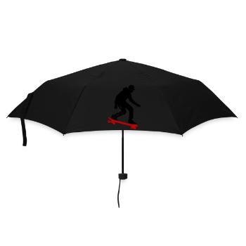 Skateboarding Man Symbol Skateboard - Umbrella (small) - black - Front
