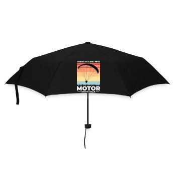 Paramotor Pilot Paramotoring Powered Paraglider - Umbrella (small) - black - Front