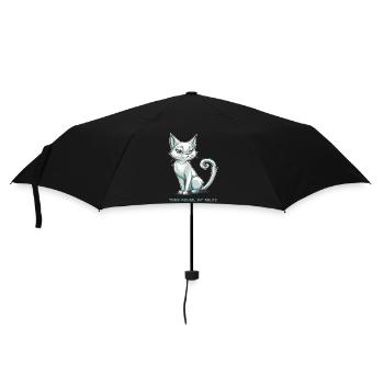 Dein Haus, meine Regeln - Regenschirm (klein) - Schwarz - Vorne