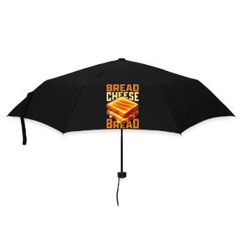 Pain Fromage Pain Sandwich au fromage grillé - Parapluie standard - noir - Devant
