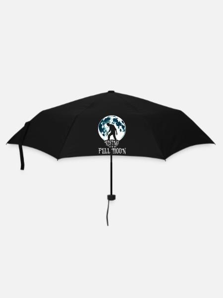 ZOMBIE RISING WITH THE FULL MOON - Umbrella (small) - black