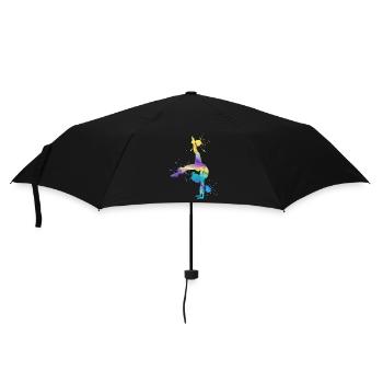 Gymnaste Acrobatie Gymnastique Gymnastique - Parapluie standard - noir - Devant