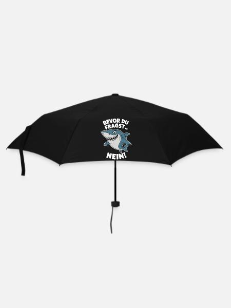 Hai Haifisch Haie Haifische - Regenschirm (klein) - Schwarz