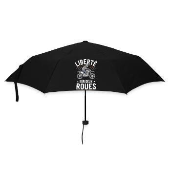 Liberté sur deux roues - Parapluie standard - noir - Devant
