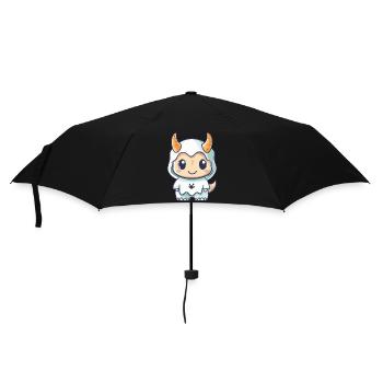 Dinosaure tricératops Halloween fantôme - Parapluie standard - noir - Devant