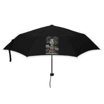 Ham Radio – Contact is everything! - Umbrella (small) - black - Front