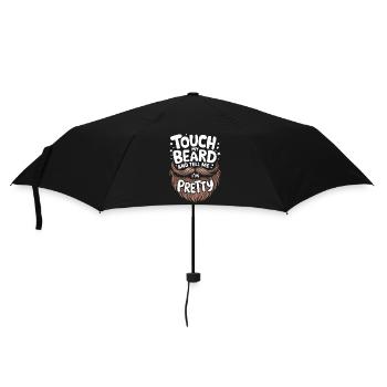 Bart Schnurrbart Bärtige Männer - Regenschirm (klein) - Schwarz - Vorne
