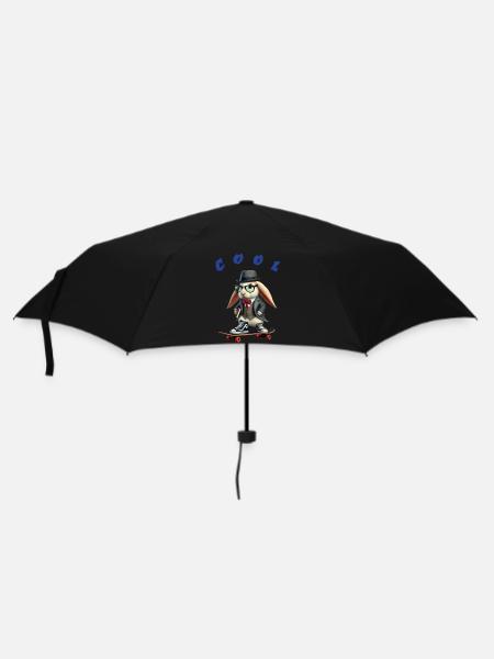 Cool rabbit - Umbrella (small) - black