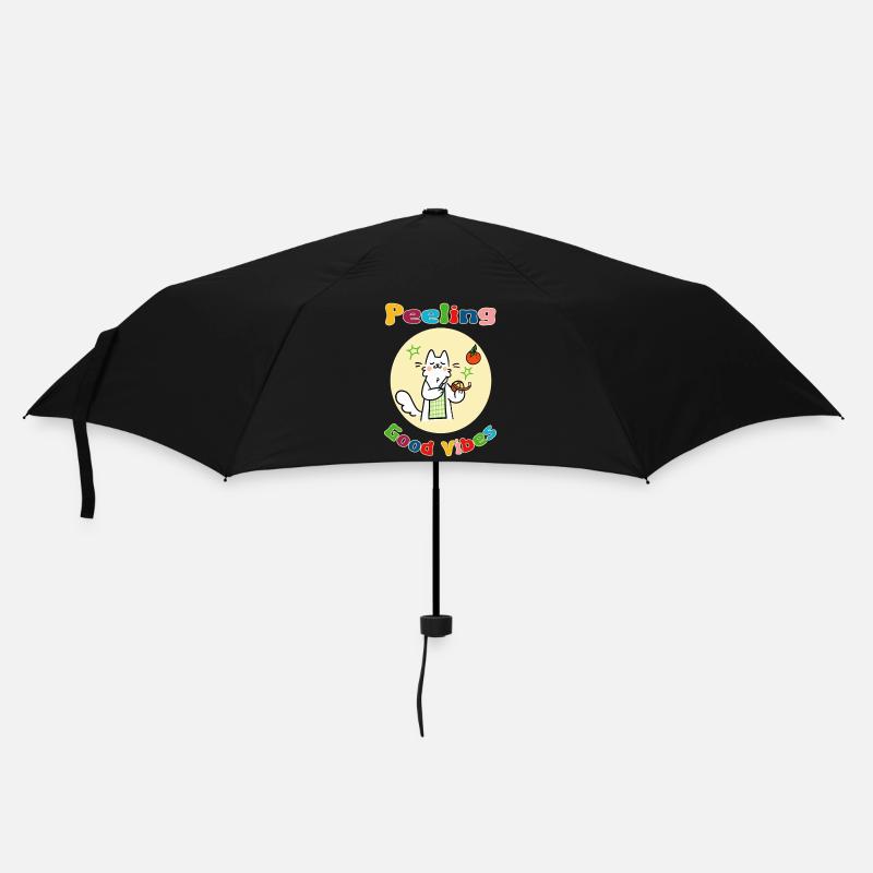 Chat Peeling Orange - Parapluie standard - noir