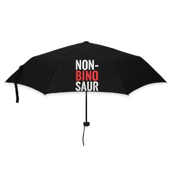 Non-Bino Saur 12 - Regenschirm (klein) - Schwarz - Vorne