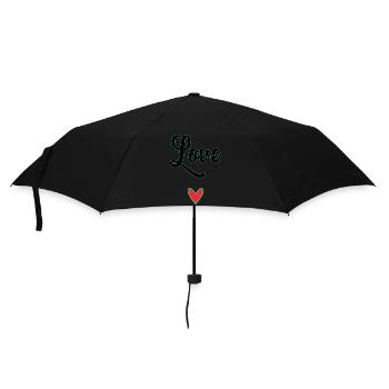 MOM. MOTHER'S DAY. HEART. FEAST. HAPPY BIRTHDAY - Umbrella (small) - black - Front