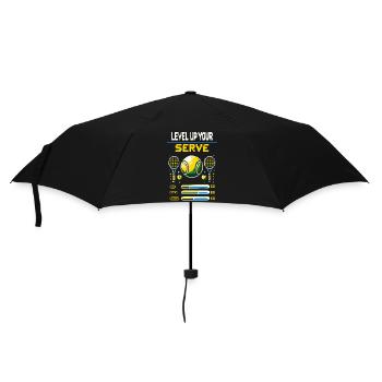 Kids Tennis Level Up your Serve Hoodie T-Shirt - Umbrella (small) - black - Front